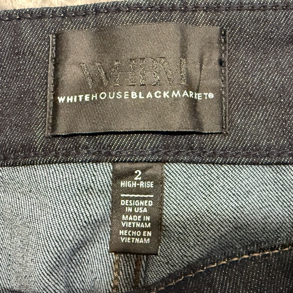 White House Black Market High-Rise Boot Sculpt Blue Denim - Picture 10 of 11